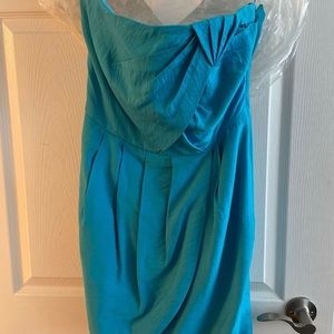 Strapless blue Rachel Roy cocktail dress
